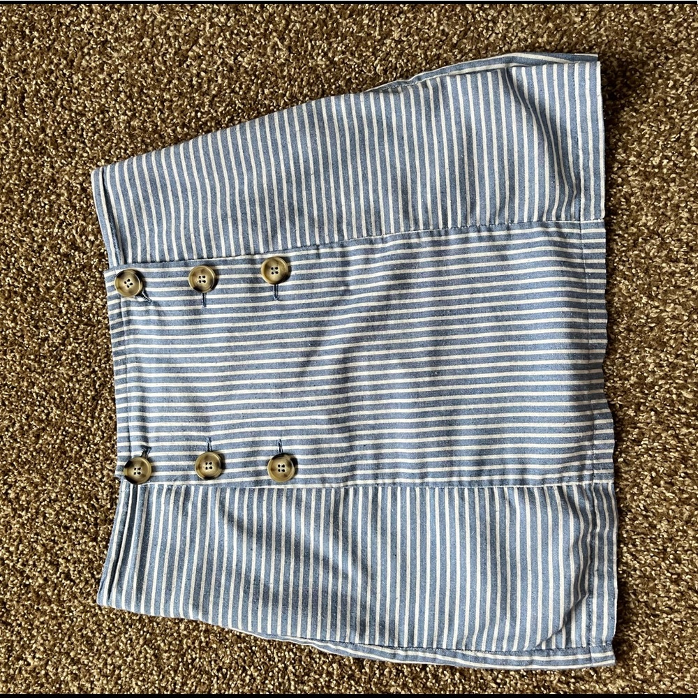 Altar’d State womens small tight skirt , striped blue and white